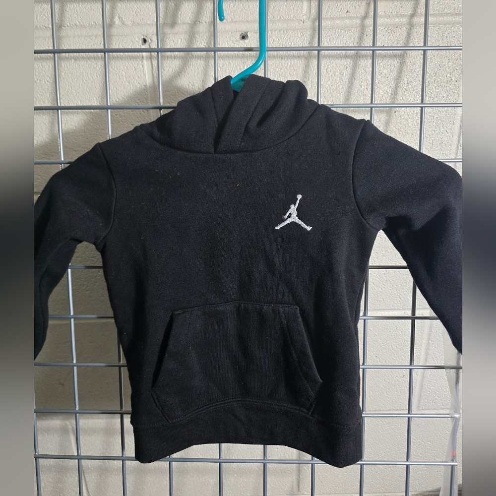 Black Jordan Hoodie with Logo